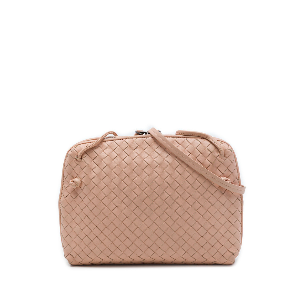 Pre-Loved Bottega Veneta Nappa Intrecciato Nodini Crossbody